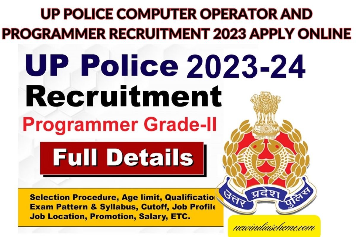 UP Police Computer Operator and Programmer Recruitment 2023