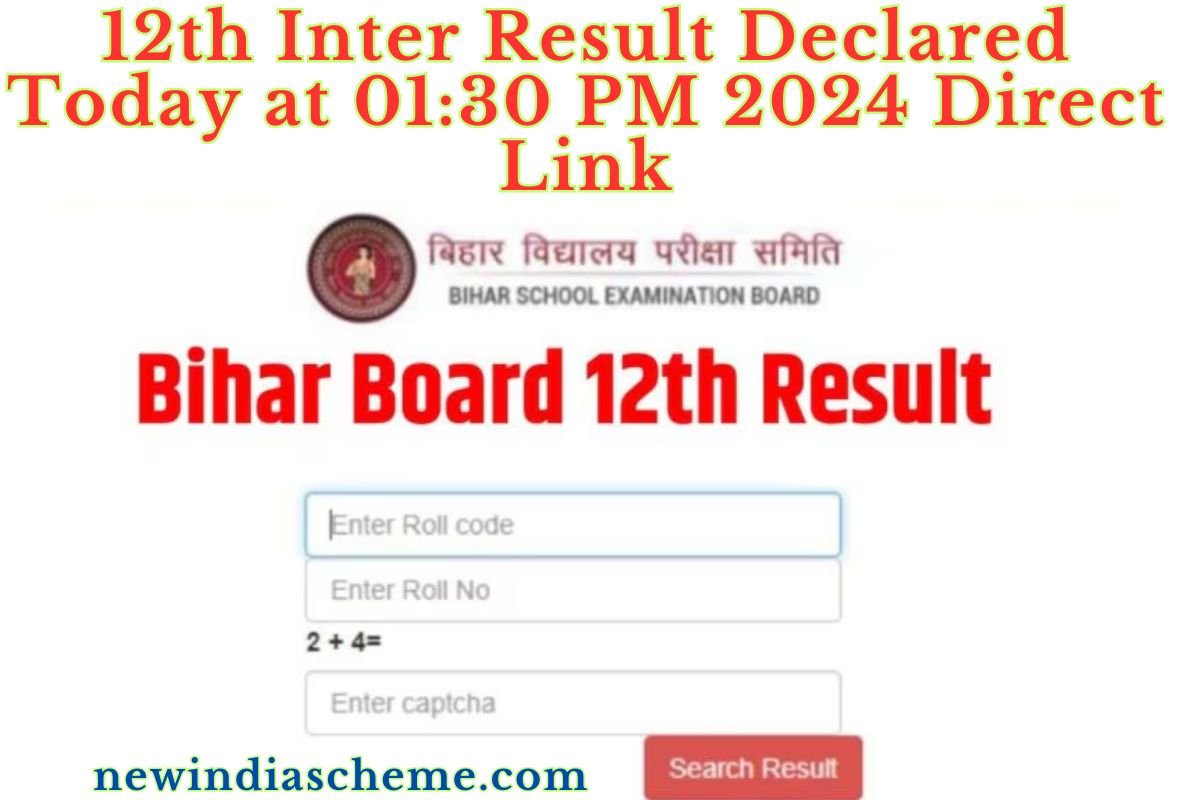 12th Inter Result Declared Today